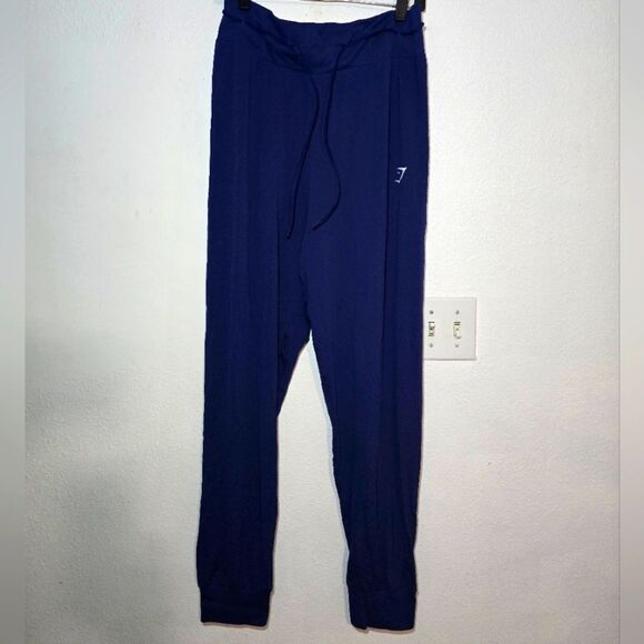 Gymshark Women't Lightweight Jogger Pants In Blue Size Medium - Picture 2 of 14